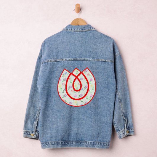 Geometrische Blume Jeansjacke (Hangar)