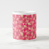 geometrische Blume Jumbo-Tasse (Vorderseite)