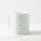 Geometrische Blume Kaffeetasse (Vorderseite Links)