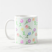Geometrische Blume Kaffeetasse (Links)