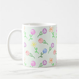 Geometrische Blume Kaffeetasse