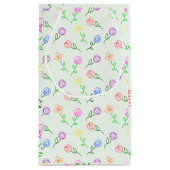 Geometrische Blume Kleine Geschenktüte (Rückseite)