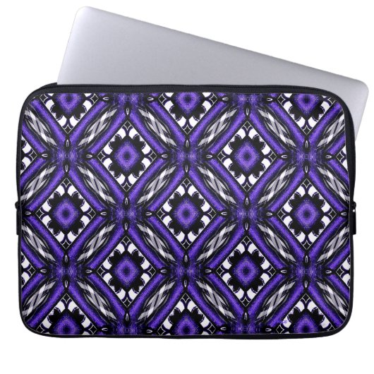 Geometrische Blume...... Laptopschutzhülle (Vorderseite)