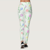 Geometrische Blume Leggings (Rückseite)