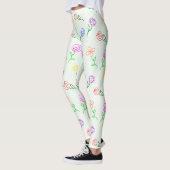Geometrische Blume Leggings (Links)