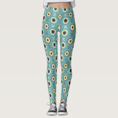 geometrische Blume Leggings (Vorderseite)