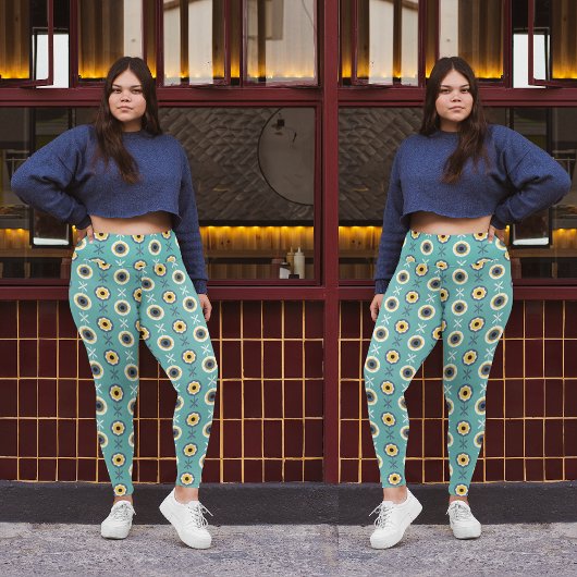geometrische Blume Leggings