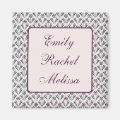 Geometrische Blume Magnet (Vorne)