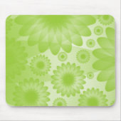 Geometrische Blume - Mars Green Mousepad (Vorne)