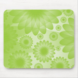 Geometrische Blume - Mars Green Mousepad