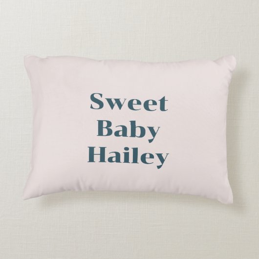 Geometrische Blume mit Namen Dekokissen (Rückseite)