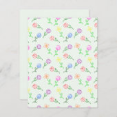 Geometrische Blume Mitteilungskarte (Vorne/Hinten)