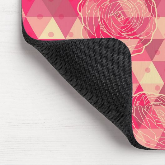 geometrische Blume Mousepad (Ecke)