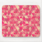 geometrische Blume Mousepad (Vorne)