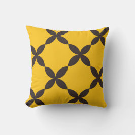 Geometrische Blume Nahtloses Muster Kissen
