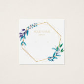 Geometrische Blume Ohrring-Anzeigetafel (Vorderseite)