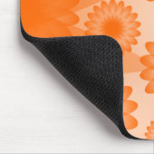 Geometrische Blume - Orange Mousepad (Ecke)