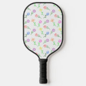 Geometrische Blume Pickleball Schläger (Vorderseite)