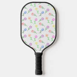 Geometrische Blume Pickleball Schläger