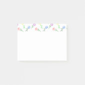 Geometrische Blume Post-it Klebezettel (Vorderseite)