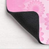 Geometrische Blume - Rosa Mousepad (Ecke)