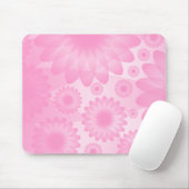 Geometrische Blume - Rosa Mousepad (Mit Mouse)