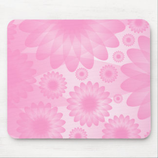 Geometrische Blume - Rosa Mousepad