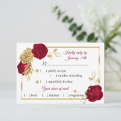 geometrische Blume RSVP Karte (Stehend Vorderseite)