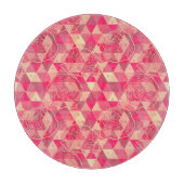 geometrische Blume Schneidebrett (Vorderseite)