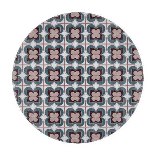 Geometrische Blume Schneidebrett (Vorderseite)
