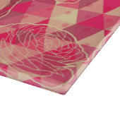geometrische Blume Schneidebrett (Ecke)