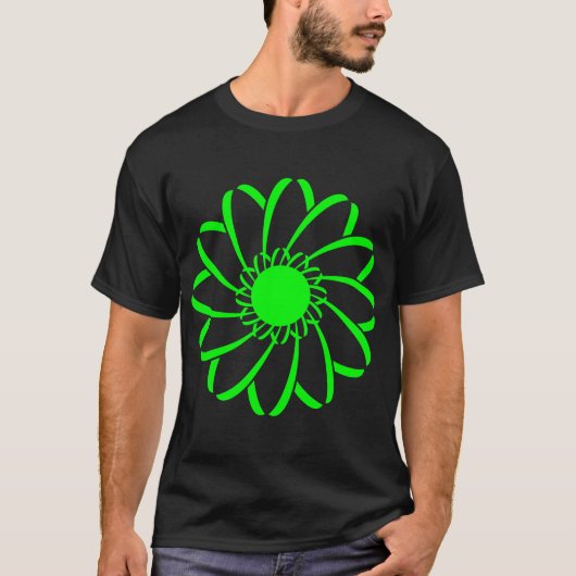 Geometrische Blume T-Shirt (Vorderseite)