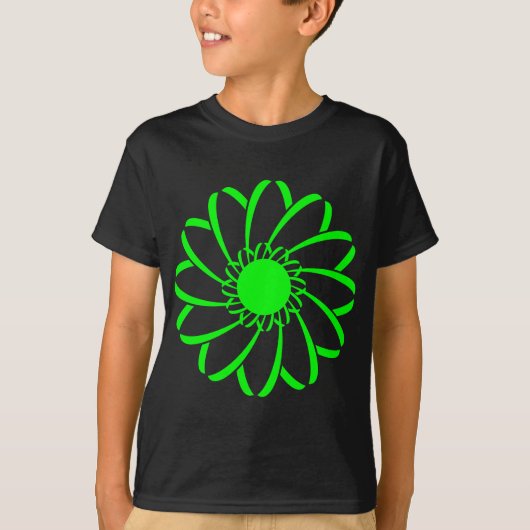 Geometrische Blume T-Shirt (Vorderseite)