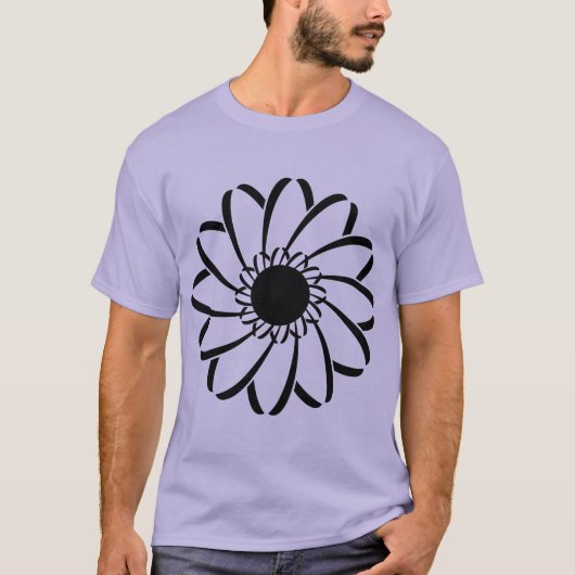 Geometrische Blume T-Shirt (Vorderseite)