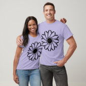 Geometrische Blume T-Shirt (Unisex)