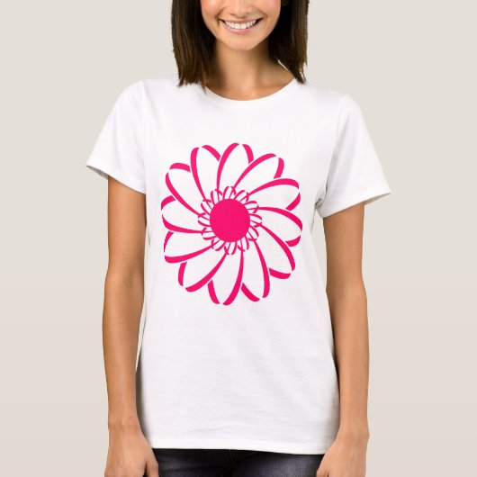 Geometrische Blume T-Shirt (Vorderseite)