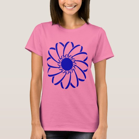 Geometrische Blume T-Shirt (Vorderseite)