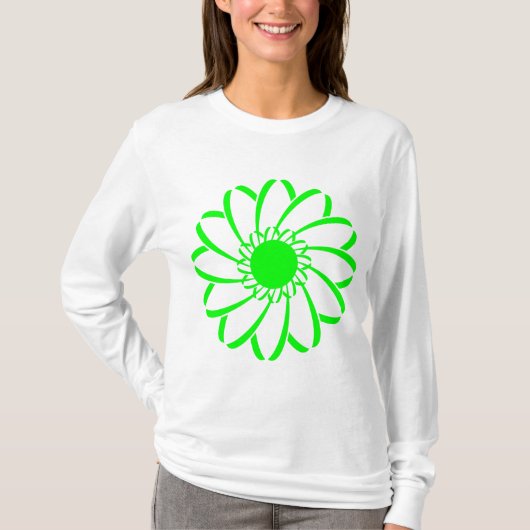 Geometrische Blume T-Shirt (Vorderseite)