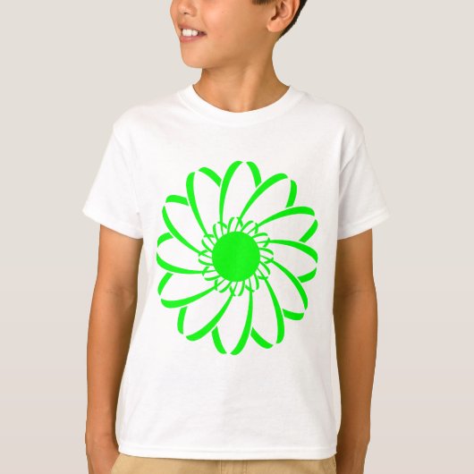 Geometrische Blume T-Shirt (Vorderseite)