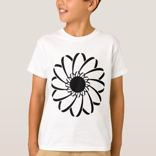 Geometrische Blume T-Shirt (Vorderseite)