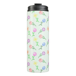 Geometrische Blume Thermosbecher