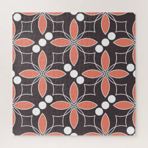 Geometrische Blume, Vintages künstlerisches Muster Puzzle