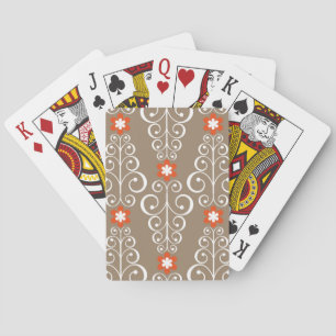 Geometrische Blume: Vintages Nahtloses Design Spielkarten