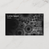 Geometrische Blume Visitenkarte (Rückseite)