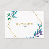 Geometrische Blume Visitenkarte (Vorderseite)