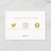 Geometrische Blume Visitenkarte (Rückseite)