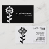 Geometrische Blume - Wechselseiten (Gold) Visitenkarte (Vorne/Hinten)