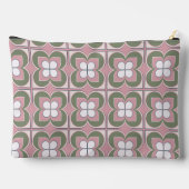 Geometrische Blume Zubehörtasche (Rückseite)