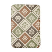 Geometrische Blumen Badematte (Vorderseite Vertikal)