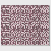 Geometrische Blumenpastel Geschenkpapier (Flach)